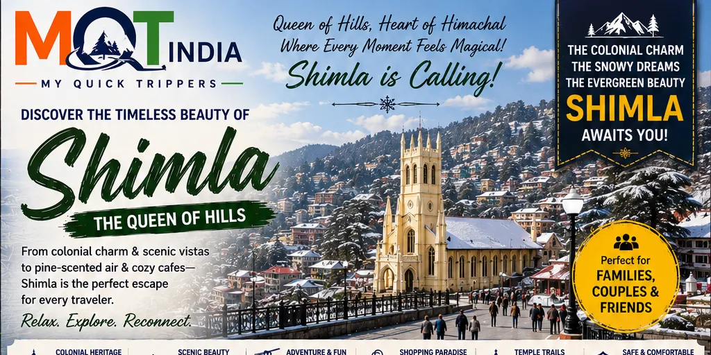 Shimla destination poster